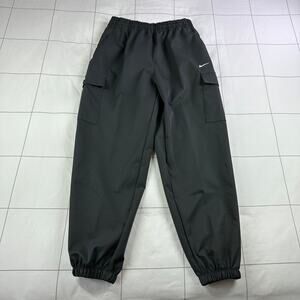 Nike Pants Girls Medium Gray Cargo Oversized Fit Sporty New Athletic Activewear